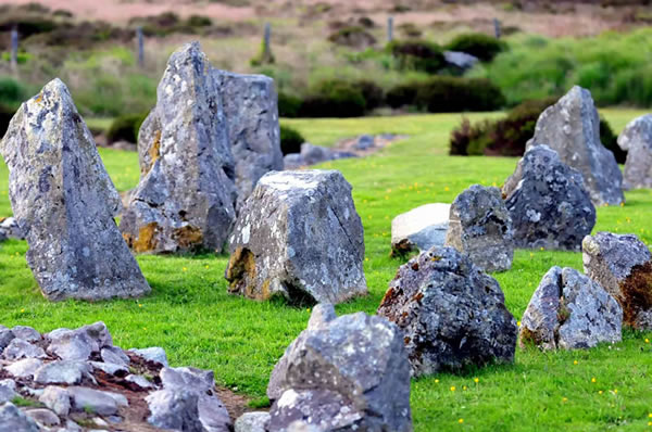 Stone circles in northern ireland 3k from the shepherds rest camp site